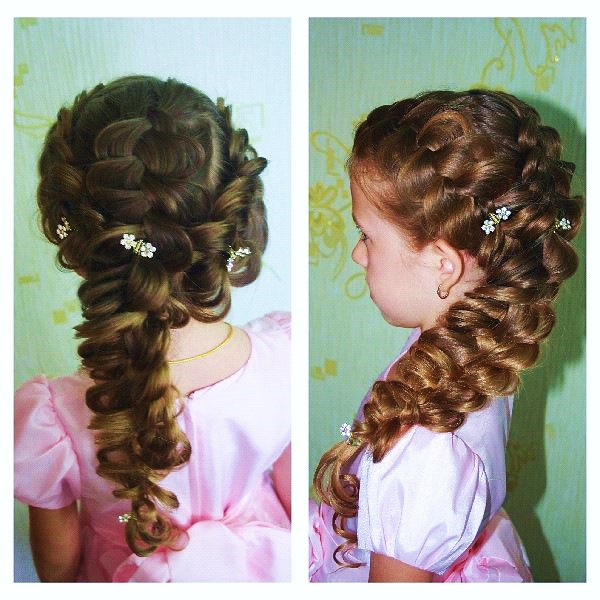 Прическа на выпускной в детский сад на короткие волосы (64 фото)